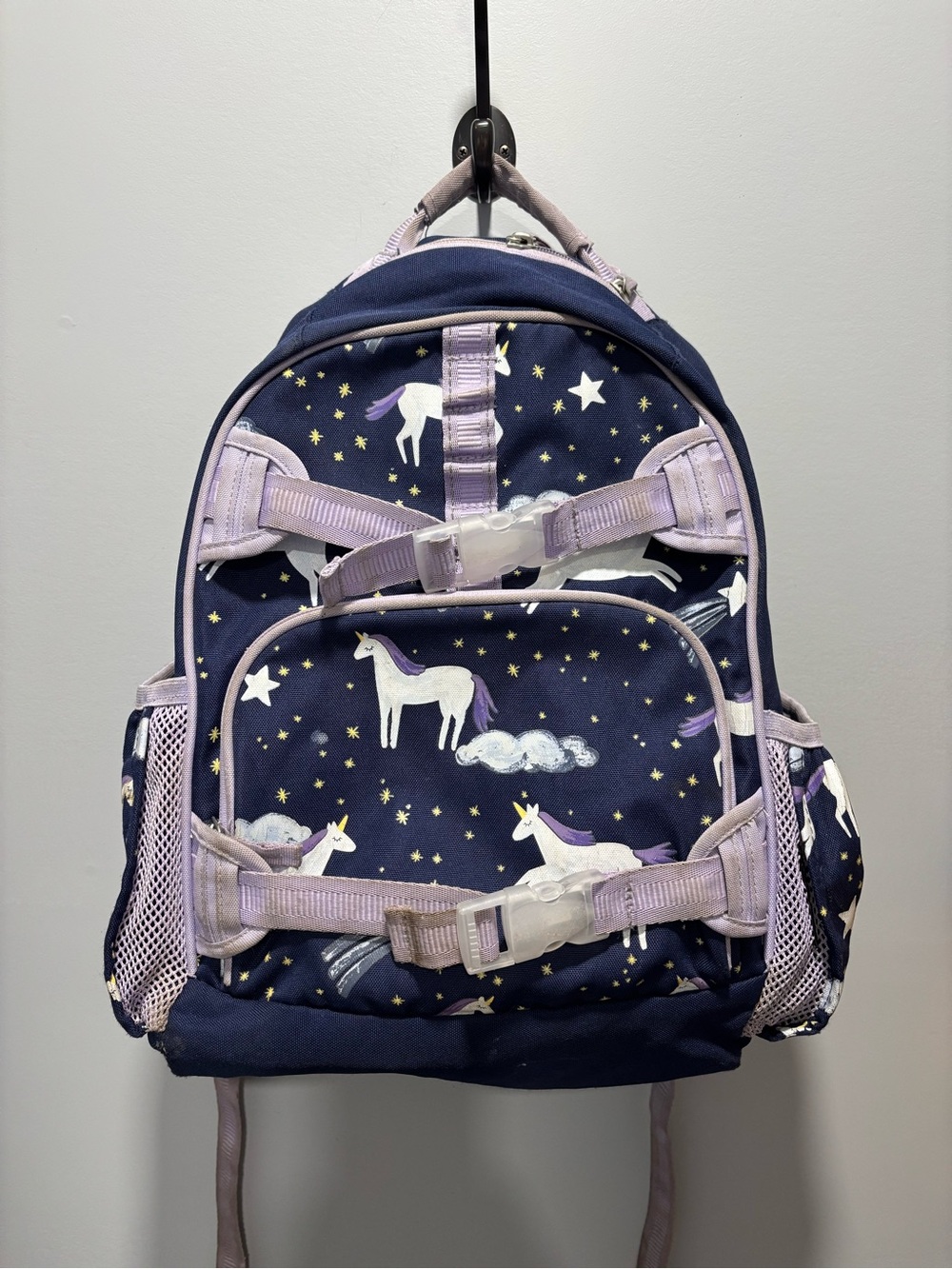PotteryBarn Kids Mackenzie Navy Night Unicorn Glow-In-The-Dark Backpacks